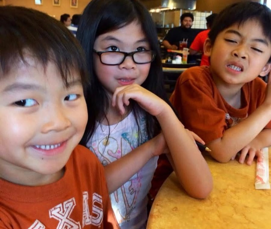 Jonathan with family as a child